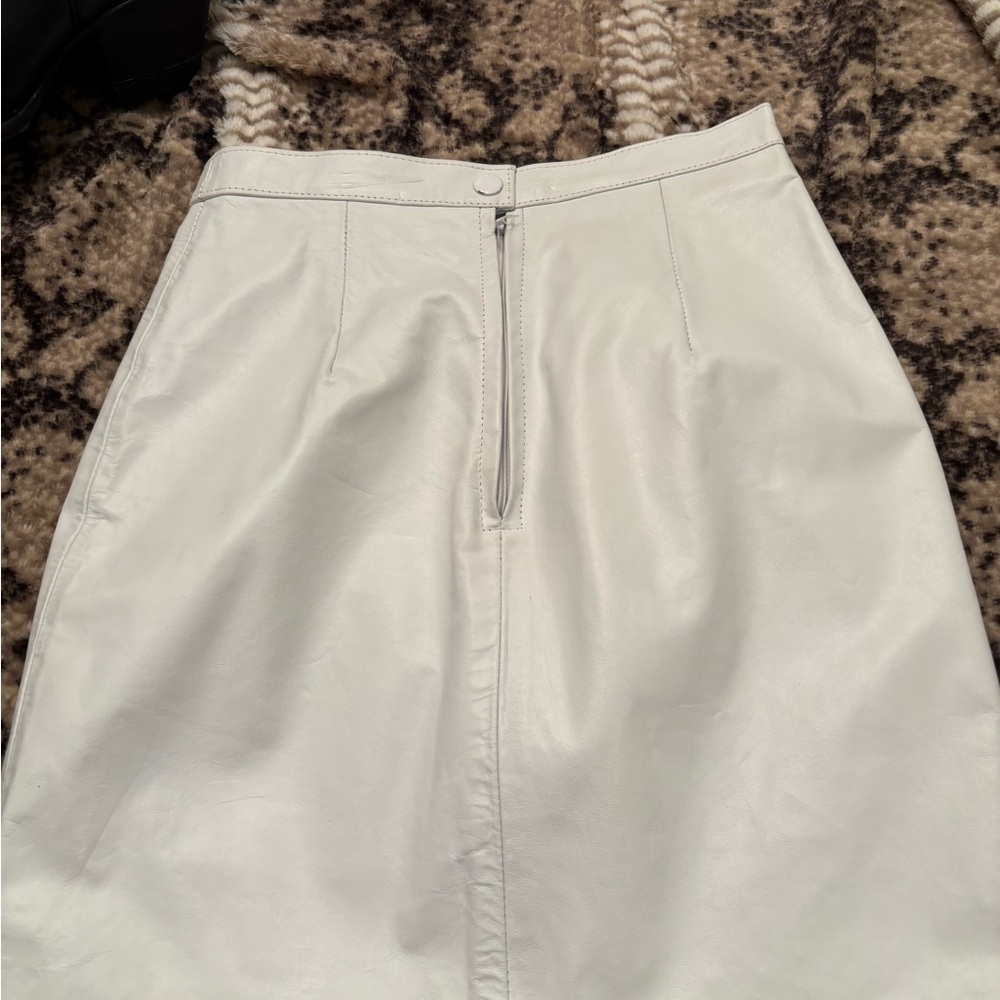 S&U Leather Fashions Vintage Genuine Leather Skirt and Top NEW WITH TAGS! - Picture 7 of 11